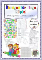 Vorschau - Arbeitsblätter - Beispiele mit Lösungen für kluge Köpfe! - Deckblatt