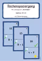 Vorschau - Spiele - Rechenspaziergang ZR 20 mit Zehnerübergang - Addition - Deckblatt