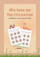 Vorschau - Arbeitsblätter - Wir üben die Multiplikation - Klasse 3 - Deckblatt