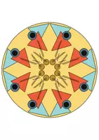 Vorschau - Mal- und Bastelvorlagen - Mandala nach Wassily Kandinsky - Seite 2