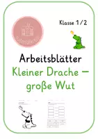Vorschau - Unterrichtsreihen - Kleiner Drache - große Wut - Arbeitsblätter zum Bilderbuch - Deckblatt