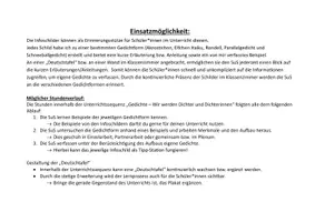 Vorschau - Poster - Merkplakate Gedichtformen Klasse 3 - Seite 1