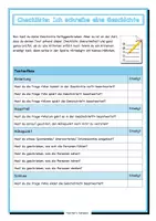 Vorschau - Arbeitsblätter - Checkliste_Ich schreibe eine Geschichte - Seite 1