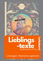 Vorschau - Anderer Materialtyp - Lieblingstexte (Übersetzung/ Lösung für Lehrkräfte) - Deckblatt