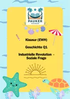 Vorschau - Klassenarbeiten - Klausur mit EWH - Geschichte Q1 - Industrialisierung - Deckblatt