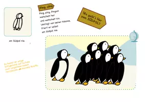 Vorschau - Fördermaterial/Inklusion - Stiftgedicht Pinguin A4-Faltblatt - Seite 3