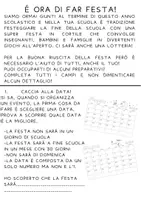 anteprima - Compiti in classe/Test - Compito di realtà_ festa di fine anno! - Pagina 1