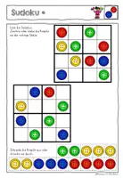Vorschau - Arbeitsblätter - Sudoku mit Knöpfen - Seite 1