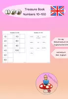 Vorschau - Arbeitsblätter - Bildwörterbuch Zahlen 10-100 / Treasure book numbers 10-100 - Deckblatt