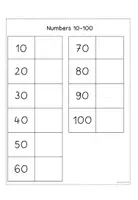Vorschau - Arbeitsblätter - Bildwörterbuch Zahlen 10-100 / Treasure book numbers 10-100 - Seite 2