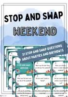 Vorschau - Spiele - Stop and Swap: My Weekend - Simple Past (Speaking Activity) - Deckblatt