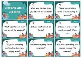 Vorschau - Spiele - Stop and Swap: My Weekend - Simple Past (Speaking Activity) - Seite 1