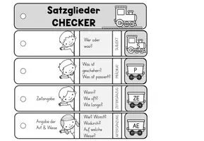 Vorschau - Poster - Merkhilfe: Merkfächer - Satzglieder - Fächer aufklappbar - Seite 3
