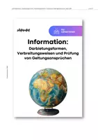 Vorschau - Unterrichtsreihen - Sparpaket: Information: Darbietungsformen, Verbreitungsweisen, Prüfung von Geltungsansprüchen - Seite 1
