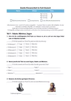 Vorschau - Klassenarbeiten - Sage und Fabel Jgst. 6/7 mit lizenziertem Material (Integrative Klassenarbeit Angabe) - Seite 1