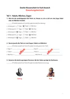Vorschau - Klassenarbeiten - Sage und Fabel Jgst. 6/7 mit lizenziertem Material (Integrative Klassenarbeit Lösung) - Seite 1