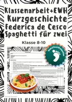 Vorschau - Test - Klassenarbeit+EWH - Kurzgeschichte - Cesco - Spaghetti für zwei - Deckblatt
