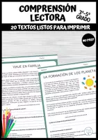 Vista previa - Hojas de trabajo - Comprensión lectora 3º-5º primaria - Portada