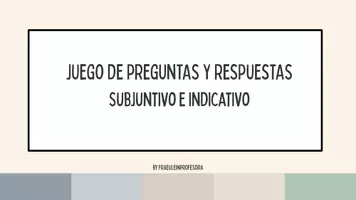 Vorschau - Spiele - 🇪🇸 Interaktive Präsentation - Kategorie Quiz Indicativo Subjuntivo 🇪🇸 - Seite 3