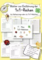 Vorschau - Arbeitsblätter - Arbeitsblätter zur Einführung der 1x1-Reihen/ Multiplikation - Deckblatt
