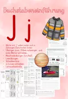 Vorschau - Arbeitsblätter - Buchstabeneinführungn J - Deckblatt