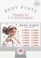 Vorschau - Arbeitsblätter - Body Parts / The Human Body - Übung - Deckblatt
