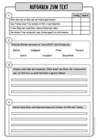 Vorschau - Arbeitsblätter - Ein Ausflug in den Park - Lesehäppchen / Lesetext mit Fragen / VERA-Vorbereitung /Leseverstehen Grundschule Klasse 3–4 - Seite 3