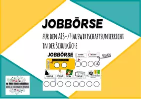 Vorschau - Poster - Jobbörse/Dienste im AES- und Hauswirtschaftsunterricht - Deckblatt