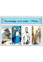 Vorschau - Stationenlernen - Knowledge card index - Malta (English) - Seite 1