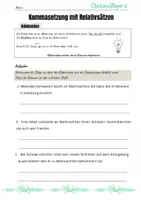 Vorschau - Arbeitsblätter - Stationsarbeit zur Kommasetzung anhand "Tanz der Tiefseequalle" - Deckblatt
