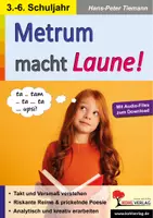 Vorschau - Arbeitsblätter - Metrum macht Laune! | Jambus, Trochäus, Daktylus, Anapäst, Versmaß, Gedichte, Kadenzen, Versfüße | Deutsch Grundschule Sekundarstufe I Klasse 4-7 Lösungen - Deckblatt