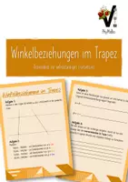 Vorschau - Arbeitsblätter - Winkel im Trapez - Deckblatt