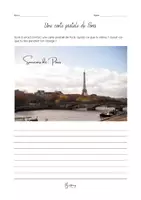 Vorschau - Arbeitsblätter - Set: Arbeitsblätter „Eine Postkarte aus Paris & Lyon schreiben“ ✍📬 - Seite 3