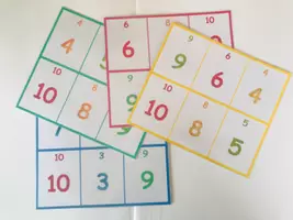 Vorschau - Mal- und Bastelvorlagen - Zahlenfreunde - BINGO und Legespiel - Seite 1