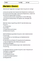 Vorschau - Arbeitsblätter - Enzyme Arbeitsblatt - Fragen + Lückentext - Seite 3