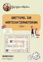Vorschau - Spiele - Vokabelspiel zum Thema "Jobs" (Sally 4 - Ausgabe Bayern) - Deckblatt