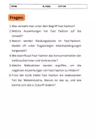 Vorschau - Arbeitsblätter - Fast Fashion - 6 Fragen zum Text - Seite 2