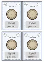 Vorschau - Arbeitsblätter - The Time - Aufgabenkarten (Half Hours) - Seite 3