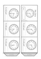 Vorschau - Arbeitsblätter - The Time - Leporello (Half Hours) - Seite 1