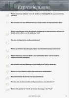 Vorschau - Arbeitsblätter - Fragen zum Expressionismus - Übung mit Lösungen - Seite 3