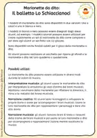 anteprima - Materiale per pittura e bricolage - Il balletto lo Schiaccianoci - Pupazzi a dito nella lezione di musica - Pagina 1