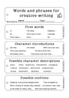 Vorschau - Mal- und Bastelvorlagen - Creative Writing Support - English stories - Seite 1