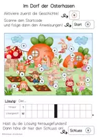 Vorschau - Arbeitsblätter - AnybookPro Material für DaZ: "Im Dorf der Osterhasen" - Seite 3