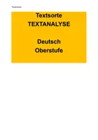 Vorschau - Arbeitsblätter - Textanalyse "Vorbildlich faul" (Matura) - Deckblatt