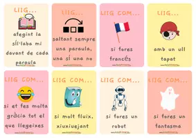 Vista previa - Juegos / Gamificación - Fomento lector: Llig com si fos... - página 1