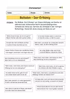 Vorschau - Arbeitsblätter - "Erlkönig" von Johann Wolfgang von Goethe - Lerntheke - Seite 1