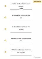 Vista previa - Hojas de trabajo - Trabajamos SINÓNIMOS Y ANTÓNIMOS - página 1