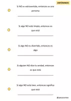 Vista previa - Hojas de trabajo - Trabajamos SINÓNIMOS Y ANTÓNIMOS - página 3