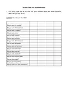 Vorschau - Arbeitsblätter - Survey sheet, work experience, Praktikum, interaktiv - Deckblatt