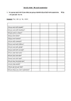 Vorschau - Arbeitsblätter - Survey sheet, work experience, Praktikum, interaktiv - Seite 1